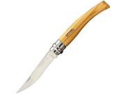 Stainless Clip Blade with Crowned Hand Hallmark with Olive Wood Handle