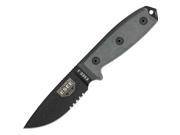 Esee Model 3 Part Serrated with Black Molded Sheath