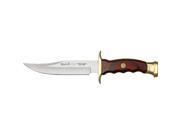 Bowie Fixed Blade Knife with Brown Cocobolo Wood Handles