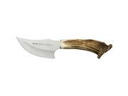 Sabueso Stag Skinner Fixed Blade Knife with Crown Stag Handles