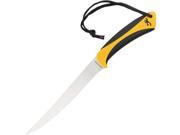 White Water Fillet Fixed Blade Yellow Polymer Handles