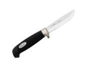 Stainless Steel Skinner Fixed Blade Knife with Black Kraton Handle