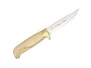 Stainless Steel Hunting Fixed Blade Knife with Curly Birch Handle