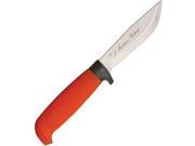 4 Stainless Blade with Textured Orange Rubber Handle