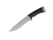 Bead Blast Finish Lion King Fixed Blade Knife with Black Checkered Handles