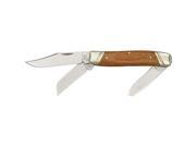 Katz Stockman Clip Blade with Blond Horn Handles