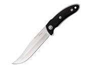 Katz Yukon Black Kraton XT 80 Stainless Upswept Blade Knife