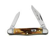 Case Cutlery 10689 John Wayne Half Whittler Genuine Burnt Stag Handle CA10689