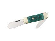 Frost Cutlery Knives 14961JGJ Sunfish Pocket Knife with Jade Green Jigged Bone Handles F14961JGJ FROST
