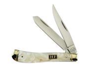 Honk Falls Trapper Stainless Clip and Spey Blades with Cracked Ice Composition Handles