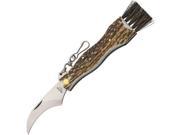 Mushroom Knife Stag Handle 2 3 4 Stainless Hawkbill Blade with Stag Handles