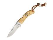2 1 2 Stainless Drop Point Blade with Birch Handles