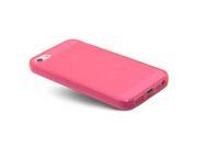 LUVVITT FROST Soft Slim Clear Case Back Cover for iPhone 5 5S Hot Pink