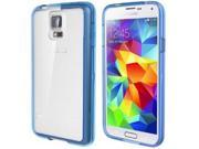 LUVVITT CLEARVIEW Case for Samsung Galaxy S5 Bumper with Back Cover Blue
