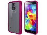 LUVVITT CLEARVIEW Case for Samsung Galaxy S5 Bumper with Back Cover Pink