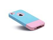 LUVVITT RESPIRA Hard Shell Case for iPhone 4 4S Blue Pink