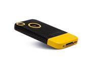 LUVVITT RESPIRA Hard Shell Case for iPhone 4 4S Black Yellow