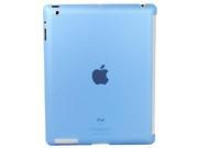 LUVVITT GLAZE Smooth Finish Hard Back Comp.w Smart Cover for iPad 2 3 4 Blue