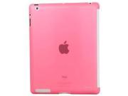 LUVVITT GLAZE Smooth Finish Hard Back Comp.w Smart Cover for iPad 2 3 4 Pink