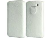 LUVVITT Genuine Leather Pouch for Samsung Galaxy S3 SIII White
