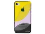 LUVVITT LEAF Case for iPhone 4 4S Yellow Purple Black
