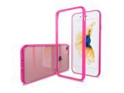 LUVVITT CLEARVIEW Case for iPhone 7 Hybrid Back Cover Transparent Pink