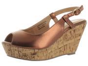 Very Volatile Lady Like Women s Cork Wedge Sandals Shoes