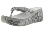 Volatile Satin Women s Rhinestone Croc EVA Wedge Sandals