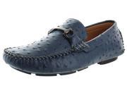 Moda Essentials Faux Ostrich Men s Buckle Loafers Driving Moccasin Shoes