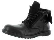 GBX Trammel Men s Fold Over Ankle Boots Combat Leather Rocker