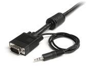 StarTech 10m Coax High Resolution Monitor VGA Video Cable with Audio HD15 M M