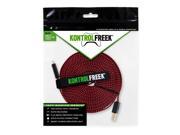 KontrolFreek 12FT Gaming Cable in Red for PS4 Xbox One PC and Micro USB Phones