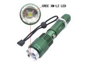 Genwiss 3000 Lumen CREE XM L L2 LED Rechargeable Flashlight Super Bright Torch 5 modes high middle low strobe SOS Aluminum Alloy Adjustable Focus Zoom Light Lam