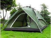 Yaheetech Outdoor Waterproof Portable Double layer Family Camping Hiking Instant Tent Automatic 4 Person Green
