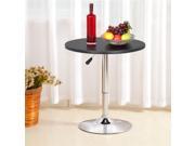 Yaheetech Adjustable Round Bar Table 35 Bistro Dining Pub Counter Kitchen Bar Table Outdoor Indoor