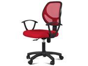 Adjustable Fabric Mesh Seat Backrest Executive Office Computer Desk Chair Red