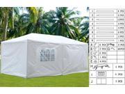 Yaheetech 10 x20 Canopy Party Wedding Tent Removable 4 Sidewall Gazebo 2 Door Outdoor Patio Events