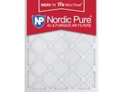 Nordic Pure 16x20x1 Tru Mini Pleat MERV 11 AC Furnace Air Filters Qty 3