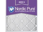 Nordic Pure 20x20x1 MERV 8 AC Furnace Air Filters Qty 3