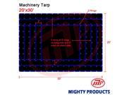 20 x 30 MIGHTY Truck Tarp Machinery Tarp Heavy Duty Industrial Grade