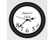 Dancer s Clock • Unique Wall Clock • Dancing Decor • Silent • Sweeping Quartz Movement • 9 Inches