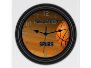 San Antonio Spurs Wall Clock • NBA Decor • Silent • Sweeping Quartz Movement • 9 Inches