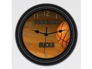 Milwaukee Bucks Wall Clock • NBA Decor • Silent • Sweeping Quartz Movement • 9 Inches