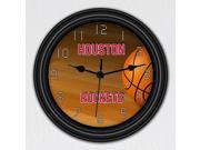 Houston Rockets Wall Clock • NBA Decor • Silent • Sweeping Quartz Movement • 9 Inches