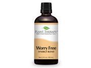 Worry Free Synergy Essential Oil Blend. 100 ml 3.3 oz . 100% Pure Undiluted Therapeutic Grade. Blend of Lavender Marjoram Ylang Ylang Sandalwood Vanill