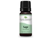 Sage Essential Oil. 10 ml 1.3 oz . 100% Pure Undiluted Therapeutic Grade.