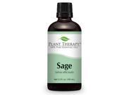 Sage Essential Oil. 100 ml 3.3 oz . 100% Pure Undiluted Therapeutic Grade.
