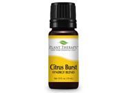 Citrus Burst Synergy. Essential Oil Blend. 10 ml 1 3 oz . 100% Pure Undiluted Therapeutic Grade. Blend of Grapefruit Lemon Lime Litsea Mandarin and Ora