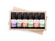 Essential oil sampler gift set in box 2 . 6 10 ml each Includes 100% Pure Undiluted Therapeutic Essential Oils of Lavender Eucalyptus Cinnamon Cassia