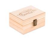 Wooden Essential Oil Box with Generic Modern Logo Holds 12 15 ml Bottles